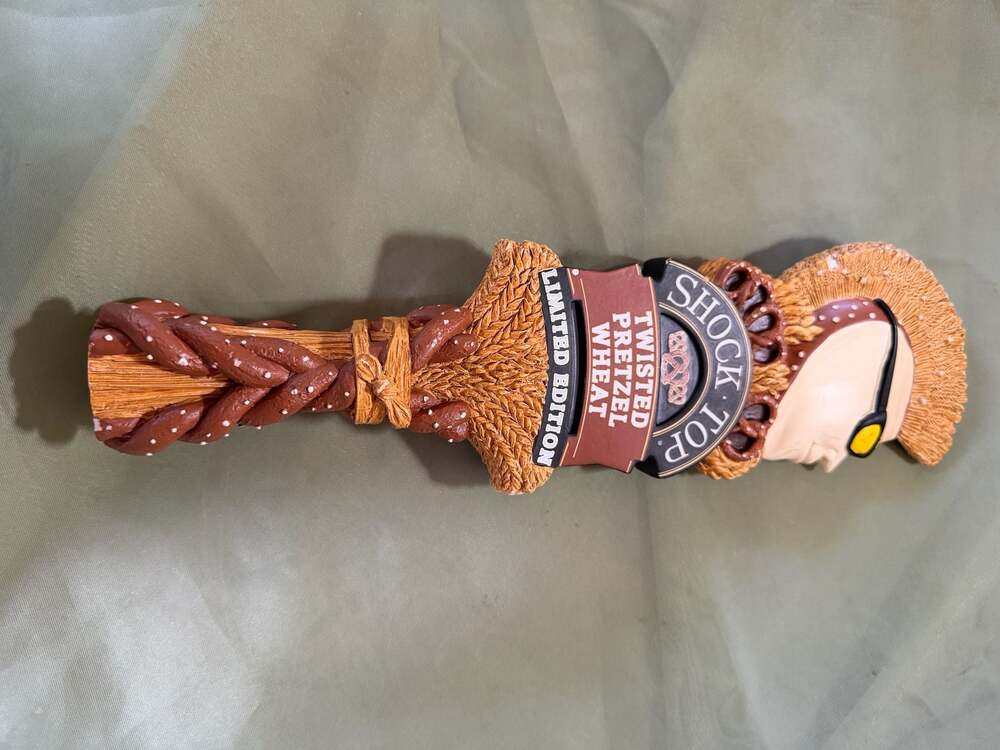 Shock Top Twisted Pretzel Wheat Limited Edition Beer Tap Handle